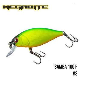 Воблер Megabite  Samba 100 F (60 mm, 12,5 g, 1 m) (3)