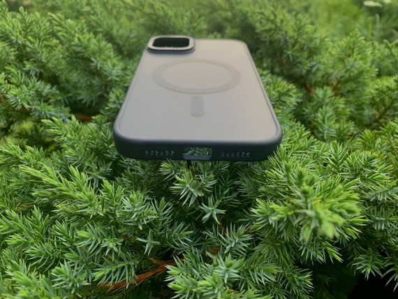 Чохол Iphone 15 Pro Матовий MagSafe Синій | Зображення 2