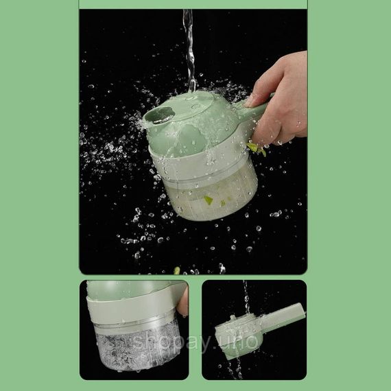 Ручной электрический резак для овощей 4 в 1 ∙ Электрический измельчитель Food Chopper Catling | Зображення 1