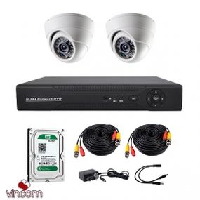 Комплект AHD видеонаблюдения CoVi Security AHD-2D KIT  HDD500