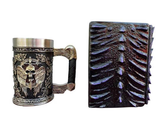 Подарунковий набір Кухоль 3D Меч у Черепі та Блокнот 3D «Око Ілюзій» | Зображення 1