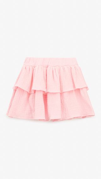 Спідниця однотонна для дівчинки Aura Style 5008-1 104 см Рожевий shop (2000999546617)