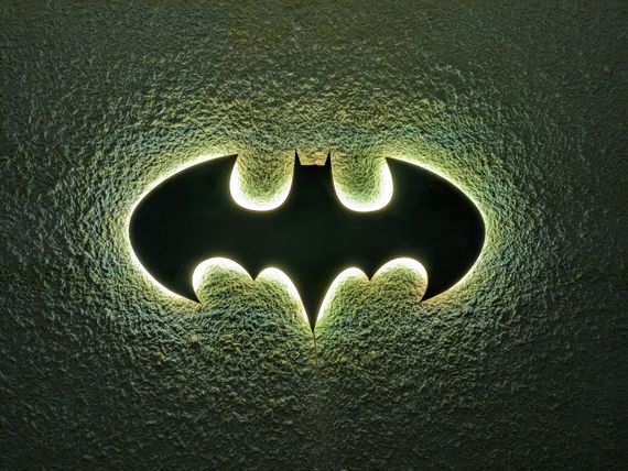 Панно декоративная картина на стену Бэтмен LED 16 цветов пульт 500х260 acr-p000150 | Зображення 4