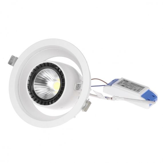 Светильник потолочный LED врезной  LED-56/24W CW WH COB | Зображення 4