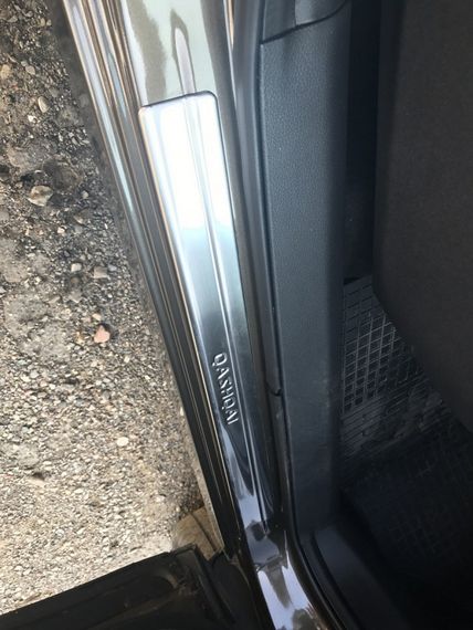 Накладки на пороги (Omsa, 4 шт, нерж.) для Nissan Qashqai 2014-2021 гг | Зображення 7