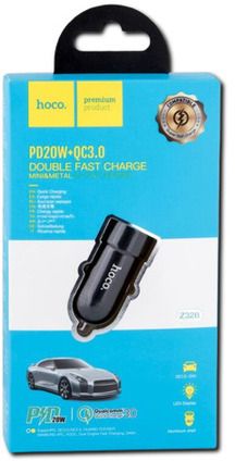 Автомобільний зарядний пристрій з підтримкою PD 20W та QC3.0 XPRO Z32B Speed Up (37356-01_191)
