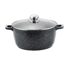 Каструля казан з кришкою Benson BN-297 з литого алюмінію та мармуровим антипригарним покриттям об'ємом 1.5 л.