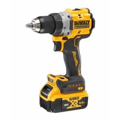 Шуруповерт DeWALT XR Li-Ion 18V 5Ah, 90 Нм, 0-650/0-2000 об/мин (DCD800P2T) | Зображення 1