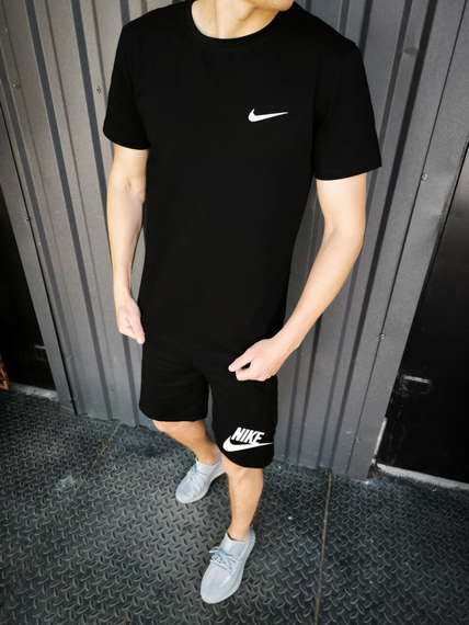 Літній чоловічий комплект Nike футболка + шорти | Зображення 4
