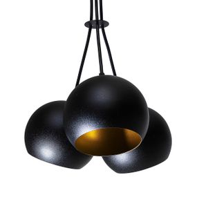 Світильник підвісний (люстра) Bowl C1503 Чорний, Золото, Atmolight