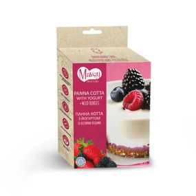 Ласощі для собак від 3-х місяців Mavsy Freeze dried PANACOTTA WITH YOGURT AND WILD BERRIES панна-котта з йогуртом та лісовими ягод