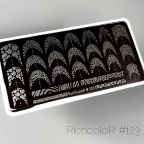 Пластина 123 для стемпінгу RichColor (12х6см)