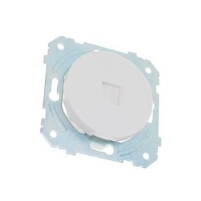Розетка сетевая компьютерная белая WB-1PC Wh
