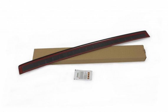 Накладка на задний бампер 3D/Cabrio (карбон) для Fiat 500/500L | Зображення 2