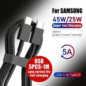 USB-кабель Type-C to Type-C 45W швидке заряджання 1 метр