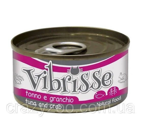 Влажный корм для котов Vibrisse tuna and crab тунец и краб 140 г C1018360