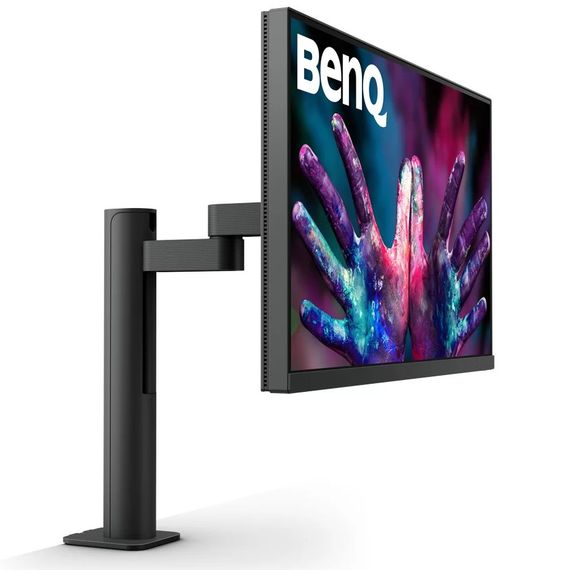 TFT 27" BenQ PD2705UA, IPS, 4K UHD, 99% sRGB, HDMI, DP, USB-C, USB-hub, HAS, колонки, темно-сірий | Зображення 4
