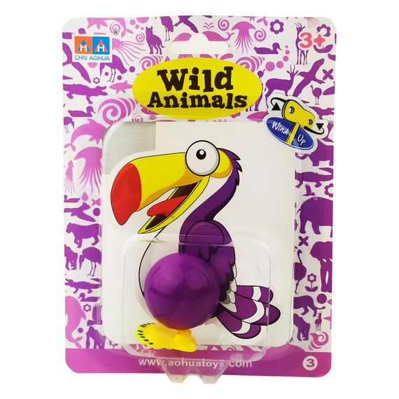 Іграшка заводна "Птах" 2031A 15 см  Фіолетовий