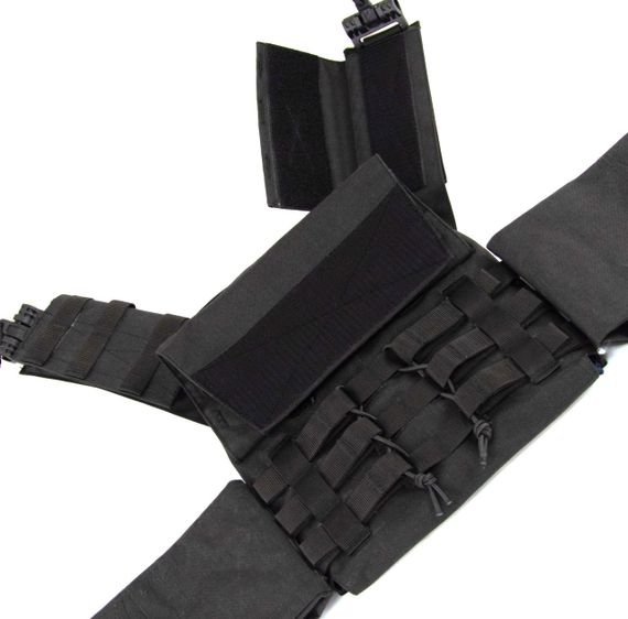 Плитоноска Plate Carrier с быстрым сбросом Cordura 1000 D Черная (black) | Зображення 1