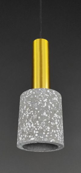 Люстра підвісна на 1 лампочку 27695 Латунь 35-180х10х10 см. | Зображення 3