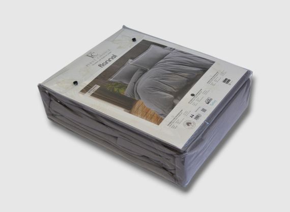 Комплект постельного белья First Choice Flanel 200×220 см Soprano Grey | Зображення 3