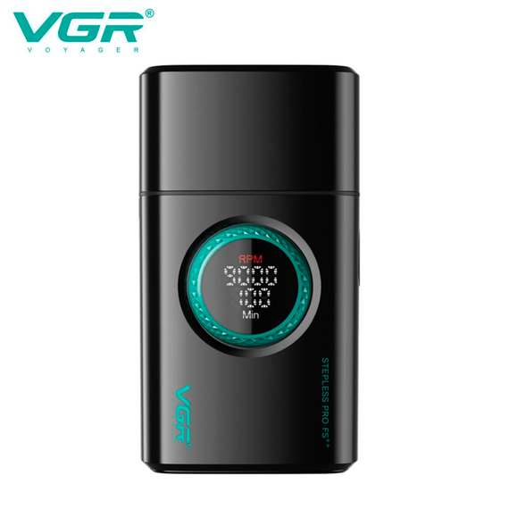 Електробритва VGR V-377 BLACK шейвер, подвійне лезо, регулювання потужності, LED дисплей | Зображення 2