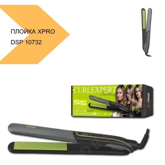 Плойка для волосся з керамічним покриттям XPRO DSP 10732 Green (44726-10732_829) | Зображення 1