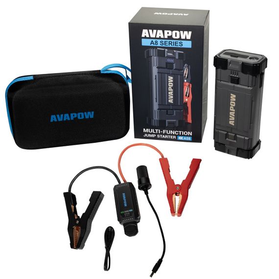 Пусковое устройство Jump Starter для авто AVAPOW A58 (4000A) 71,04 Wh/19200mAh