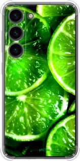 Чохол на Samsung Galaxy S23 Зелені часточки лимона "852sp-2907-2448"