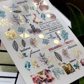 Фольгований слайдер RichColor 005 на водяній основі (6.5x9.5см)