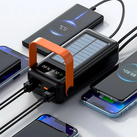 Внешний аккумулятор  / Повербанк YM-636CX  60000mAh / Power Bank SOLAR 4хUSB | Зображення 3