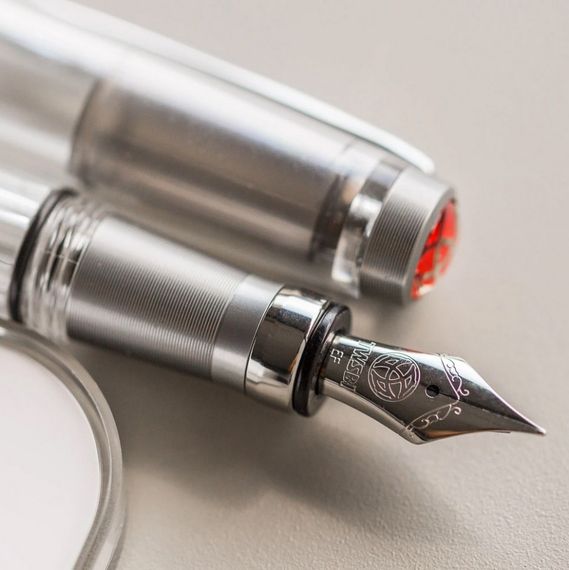 Перьевая ручка TWSBI Diamond 580ALR Nickel Gray Демонстратор, экстра-тонкое (EF) | Зображення 2