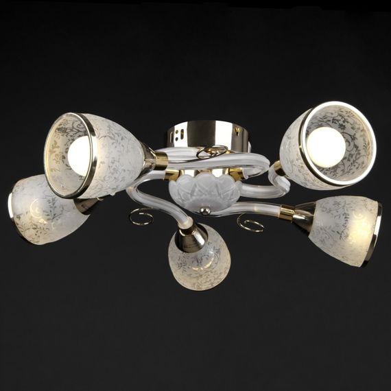 Люстра потолочная с подсветкой LED E14 40W G (LK-511S/5) | Зображення 3
