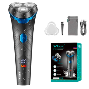 Электробритва VGR V-314, роторная, IPX6, LED дисплей
