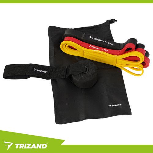 Набор эспандеров для фитнеса - 3 шт. Trizand 25879 | Зображення 1