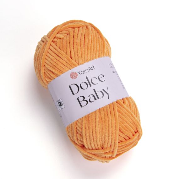 Пряжа YarnArt Dolce Baby 852 помаранчева ярнарт дольче бебі плюшева