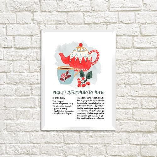 Постер в рамці Рецепт чаю 21x30 см (A4)
