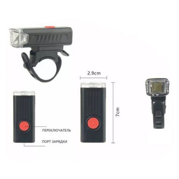 Велосипедный фонарь LY-21 XPE, micro USB, Велосипедный фонарь с защитой от влаги, Фонарь на руль | Зображення 3