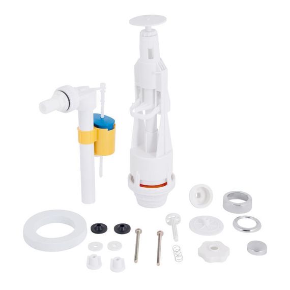 Lidz LT05 Комплект арматура з клапаном бічного подавання 1/2, хром кнопка | Зображення 4