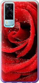 Чехол на Vivo Y31 Красная роза "529u-584-17620"