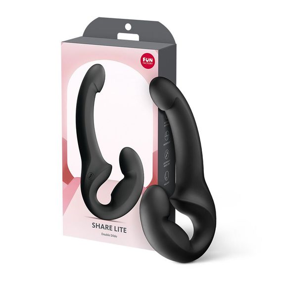 Безременный страпон Fun Factory SHARE LITE Black, регулируемый, облегченная модель, Черный | Зображення 6