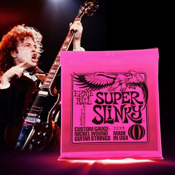 Струни для електрогітари гітари Ernie Ball 09-42 Super Slinky | Зображення 5