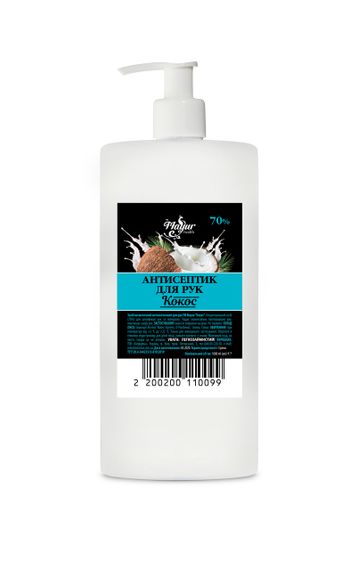 Антисептик для рук TM Mayur Кокос с дозатором 1000 мл.