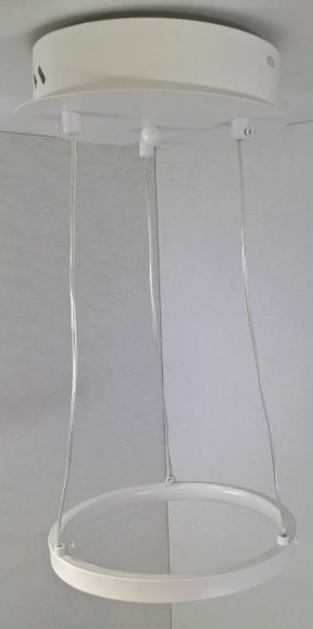 Люстра світлодіодна підвісна LED світильник для квартири на стелю лед 25530 Білий 13-100х20х20 см. | Зображення 3