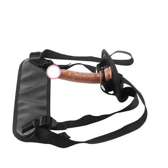 Набір: трусики для страпону, фалоїмітатор і кільця під різні фалоси коричневий | Зображення 2