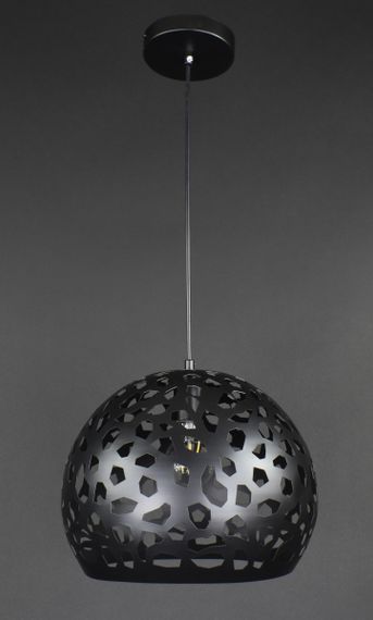 Люстра підвісна на 1 лампочку 27803 Чорний 30-200х30х30 см. | Зображення 3