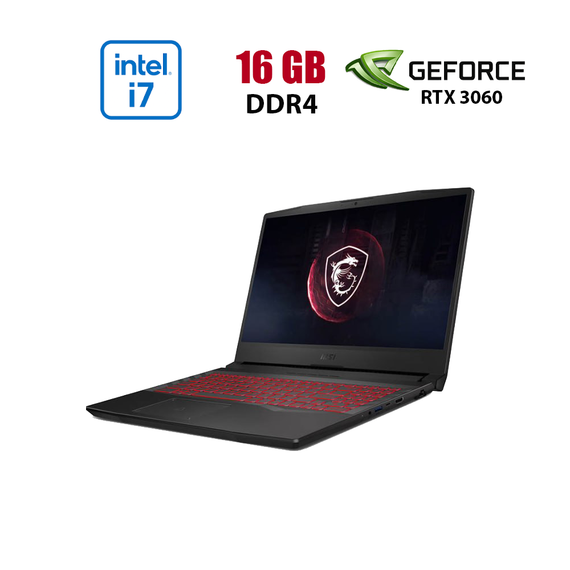 Игровой ноутбук MSI Pulse GL66 11UEK-005NL / 15.6" (1920x1080) IPS / Intel Core i7-11800H (8 (16) ядeр по 2.3 - 4.6 GHz) / 16 GB DDR4 / 1000 GB SSD / nVidia GeForce RTX 3060, 6 GB GDDR6, 192-bit / WebCam б/у