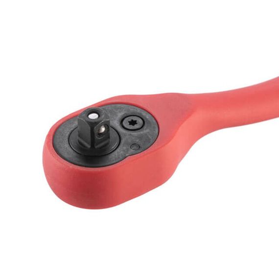 Рукоятка з храповим механізмом вигнута 1/4", 72 зуба, Cr-V, PROF INTERTOOL HT-2107 | Зображення 4