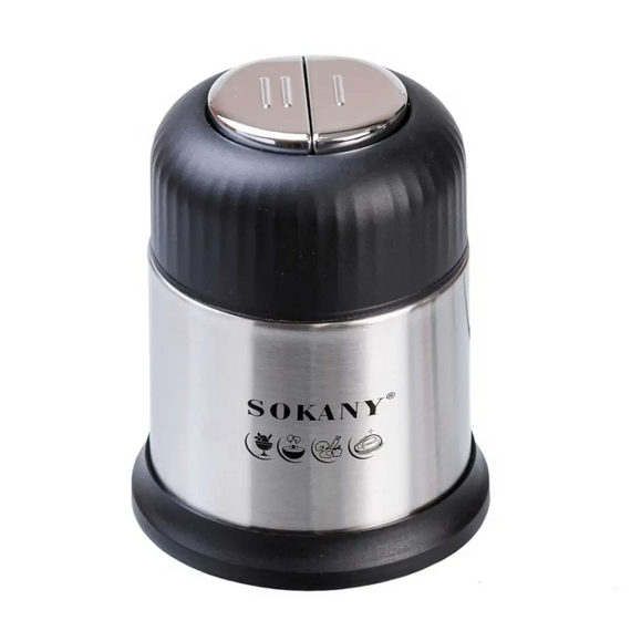 Чопер подрібнювач 800 Вт 4 леза з чашею на 1,5 літри м'ясорубка Sokany SK-7025A | Зображення 2