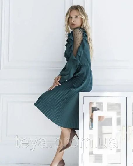 Платье для женщин цвет зеленый размер M FI_000364 | Зображення 1